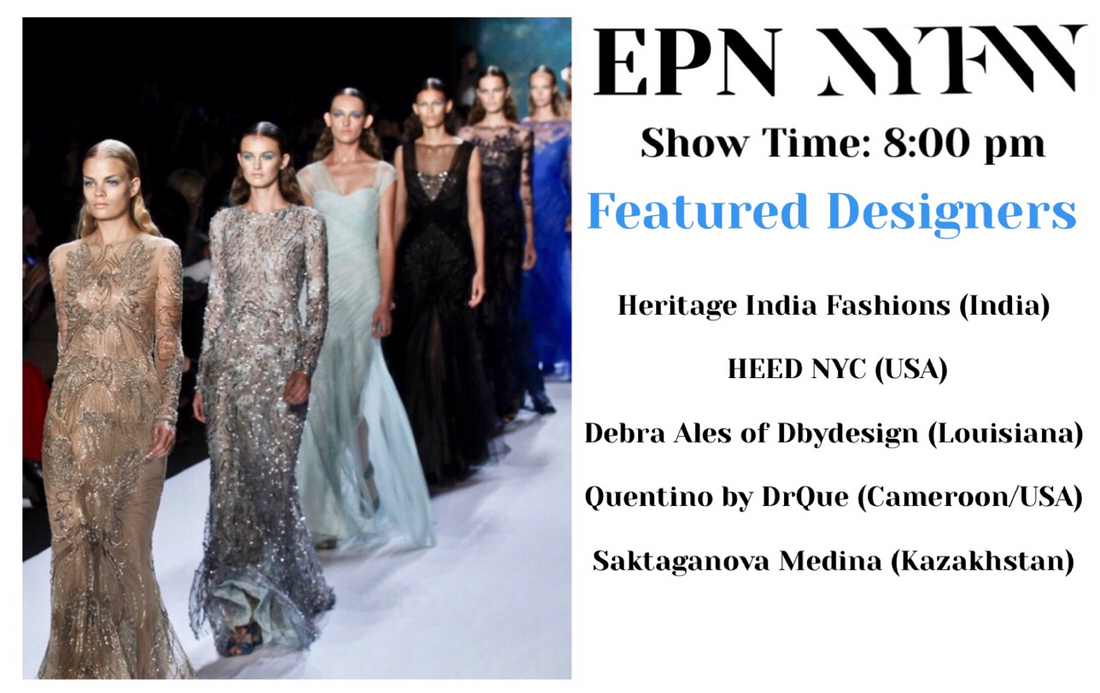 Quentino by DrQue a Participating Designer at the EPN NEW YORK Fashion Week Show 2023.