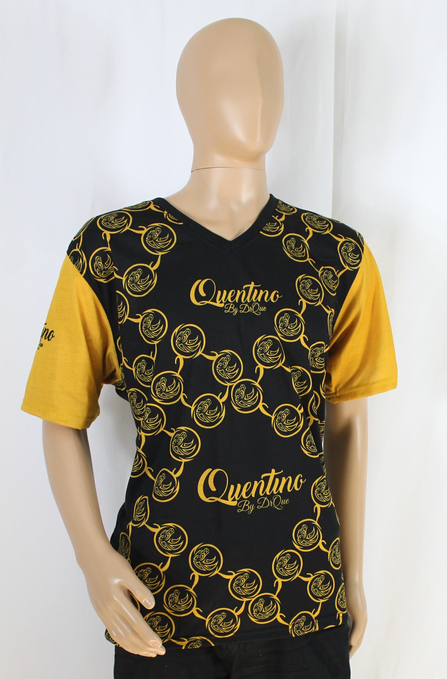 Quentino Essentials Black Yellow T-shirt