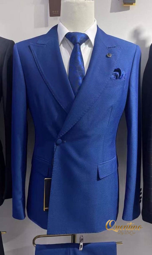 Quentino Single-Breasted Navy Suit